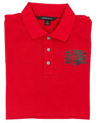 Warriors Red Golf Polo