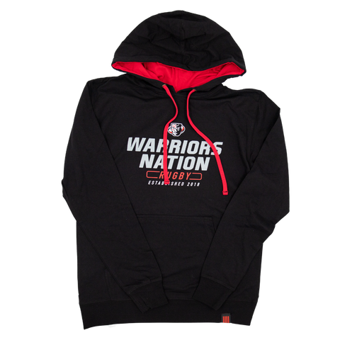 Warriors Nation Black Hoodie - Utah Warriors Rugby