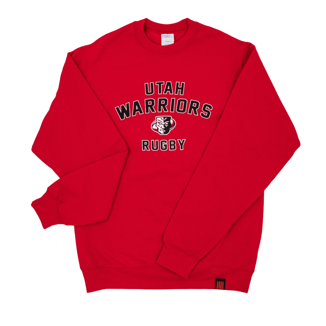 Warriors Red Crewneck Sweater - Utah Warriors Rugby