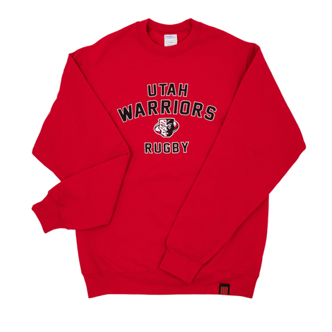 Warriors Red Crewneck Sweater - Utah Warriors Rugby